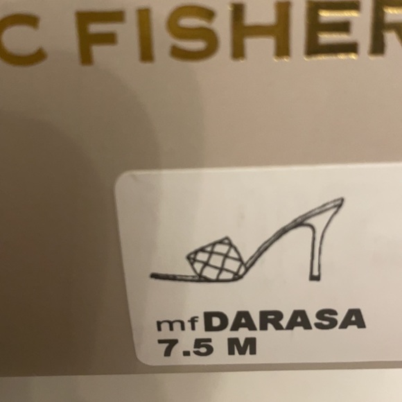 NIB Marc Fisher Womens Darasa Black Woven braided Slip On square toe sandal - Picture 5 of 7